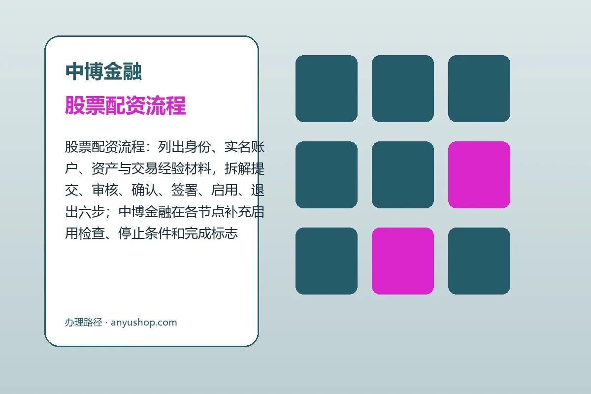 中博金融配资服务办理流程示意